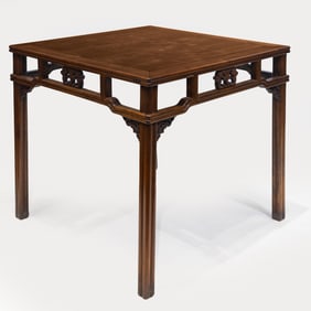 Chinese Qing Dynasty Huanghuali Wood Square Table