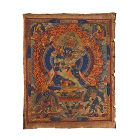 Chinese Qing Dynasty Buddhist Thangka