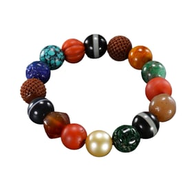 Chinese Qing Dynasty multi-treasure bracelet