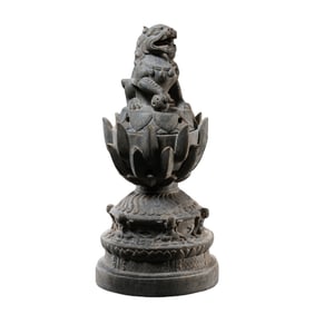 Chinese Tang Dynasty Stone Lion Incense Burner
