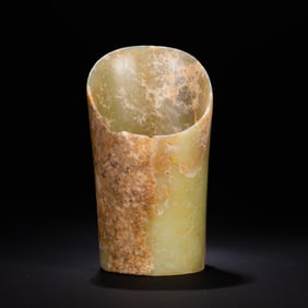 Jade horseshoe from the Hongshan Culture of the Hongshan Period in China