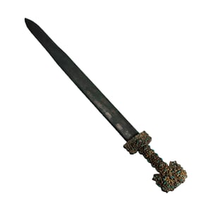 Gold and silver inlaid sword from the Warring States period in China