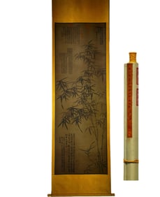 Ink Bamboo Painting by Wang Fu