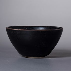 Black-glazed cup from Jizhou kiln, Southern Song Dynasty, China