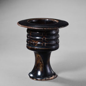 Black-glazed incense burner from Jizhou kiln, Southern Song Dynasty, China