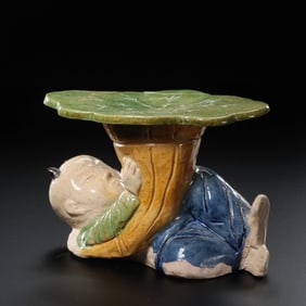 Chinese Tang Dynasty tricolor baby pillow