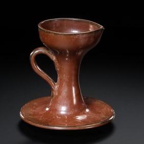 Chinese Song Dynasty red glaze lampstand