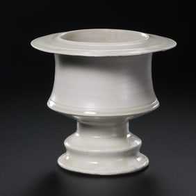 White porcelain incense burner from Gongxian kiln in the Tang Dynasty, China