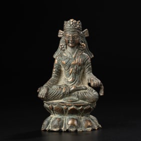 Swat Valley Bronze Bodhisattva Statue [7.2 x 11.6cm, 236gram]
