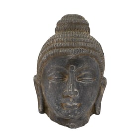 Antique Stone Buddha Head Sculpture [23 x 15cm, 5.5kg]