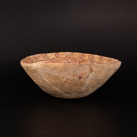 Ancient Indus Valley Terracotta Painted Bowl [19.5 x 7cm, 363gram]