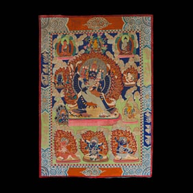 Chinese Qing Dynasty Buddhist Thangka