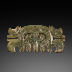 Jade Cloud Pendant from the Hongshan Culture of the Hongshan Period in China
