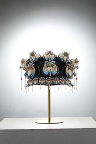 Chinese Qing Dynasty dappled kingfisher feather headdress