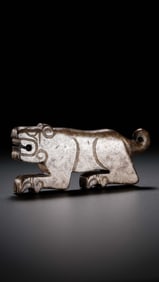Jade auspicious beasts from the Han Dynasty in China