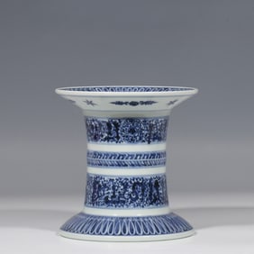 Blue and white porcelain vase from the Qing Dynasty in China