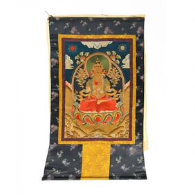 Chinese Qing Dynasty Buddhist Thangka