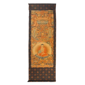 Chinese Qing Dynasty Buddhist Thangka