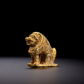 Pure Gold Auspicious Beasts from the Han Dynasty in China