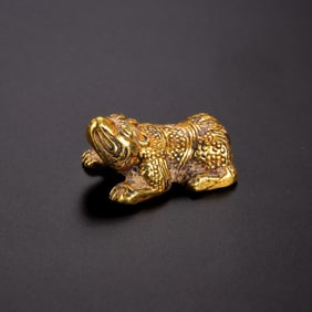 Pure Gold Auspicious Beasts from the Han Dynasty in China