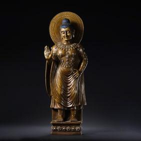 Standing Buddha Statue of the Ming Dynasty in China