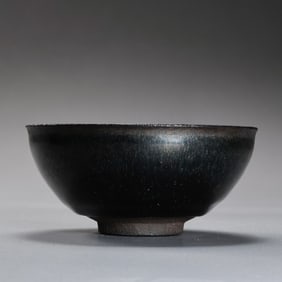 Southern Song Dynasty Jian Kiln Black Glazed Hare's Fur Tea Bowl