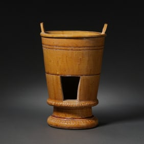 Yellow-glazed tea stove from the Tang Dynasty in China