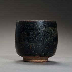 Northern Song Dynasty Cizhou Kiln Black Glazed Straight-Walled Cup