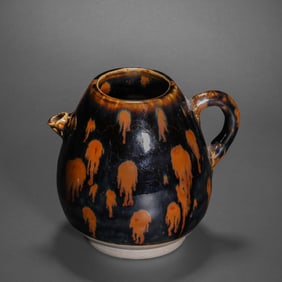 Iron-embroidered ewer from Cizhou ware, Northern Song Dynasty, China