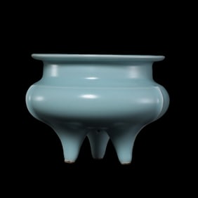 Celadon tripod incense burner from Longquan kiln, Southern Song Dynasty, China