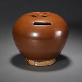 Red-glazed incense burner from the Yaozhou kiln of the Northern Song Dynasty, China