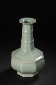 Long-necked celadon bottle from Longquan kiln, Southern Song Dynasty, China