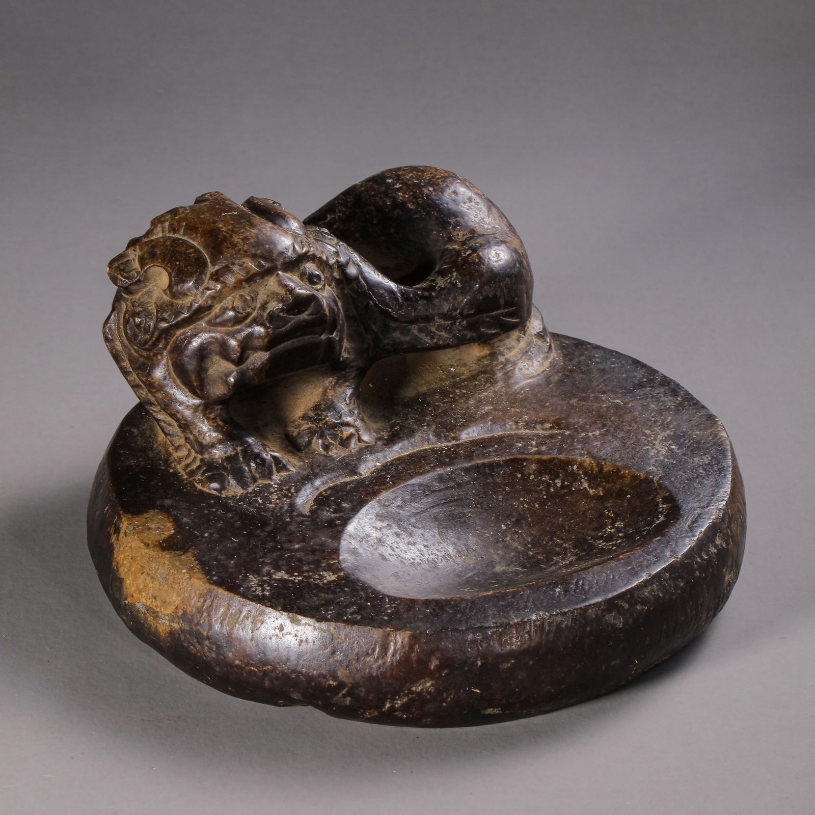 Chinese Qing Dynasty Auspicious Beast Inkstone (1 of 8)