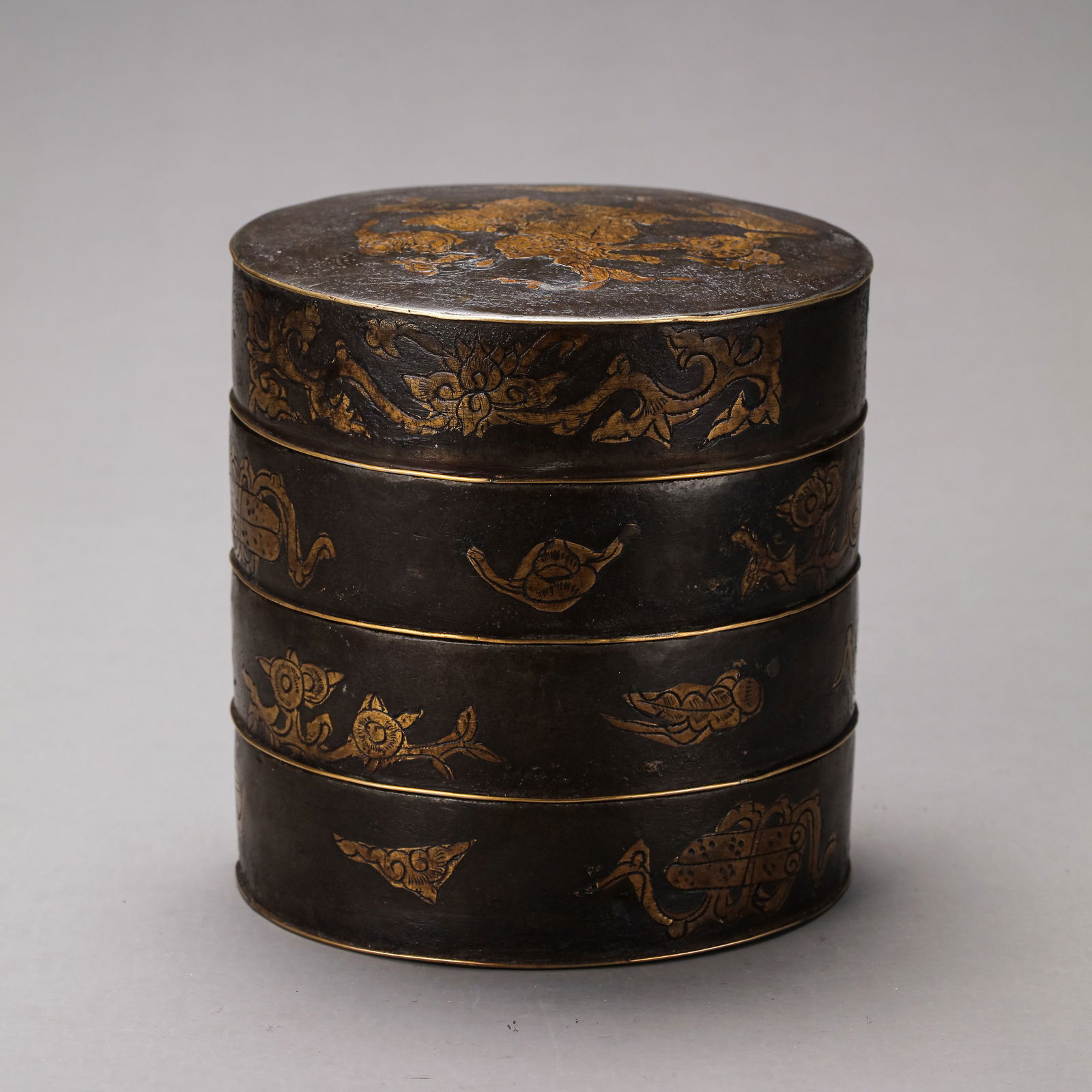 Original multi-layered box from the Qing Dynasty, China (1 of 9)
