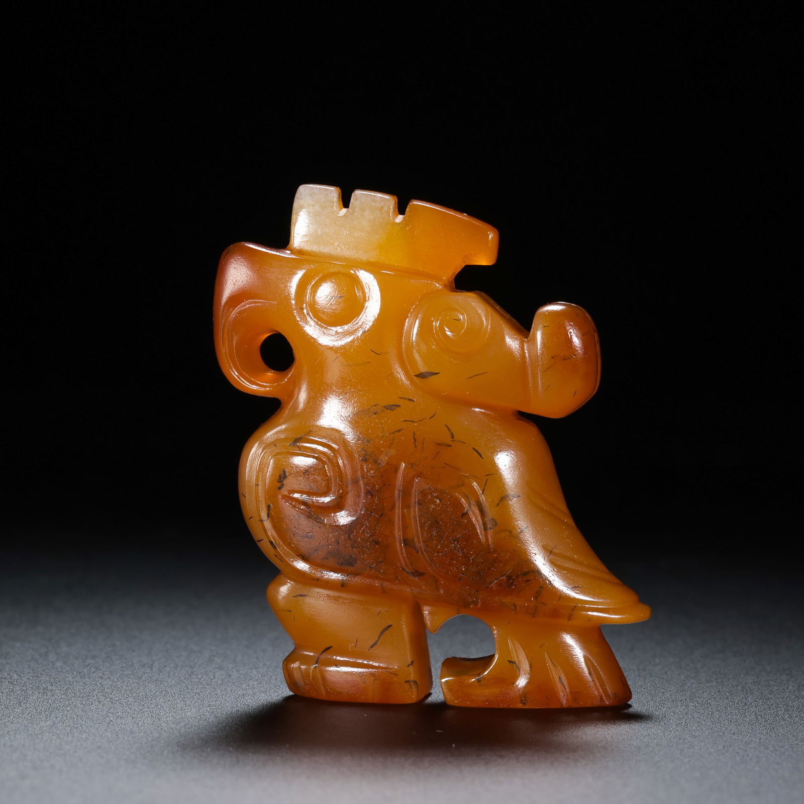Jade Owl from the Western Zhou Dynasty in China (1 of 7)