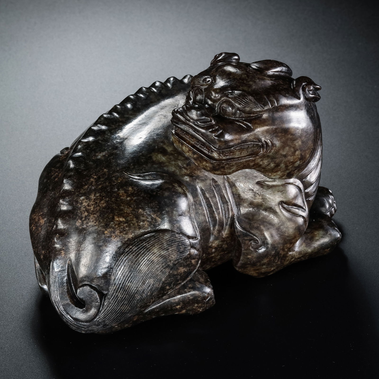 Jade auspicious beasts from the Ming Dynasty in China (1 of 11)