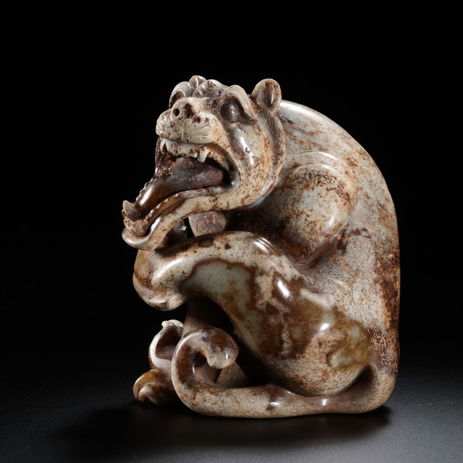 Jade auspicious beasts from the Han Dynasty in China (1 of 11)