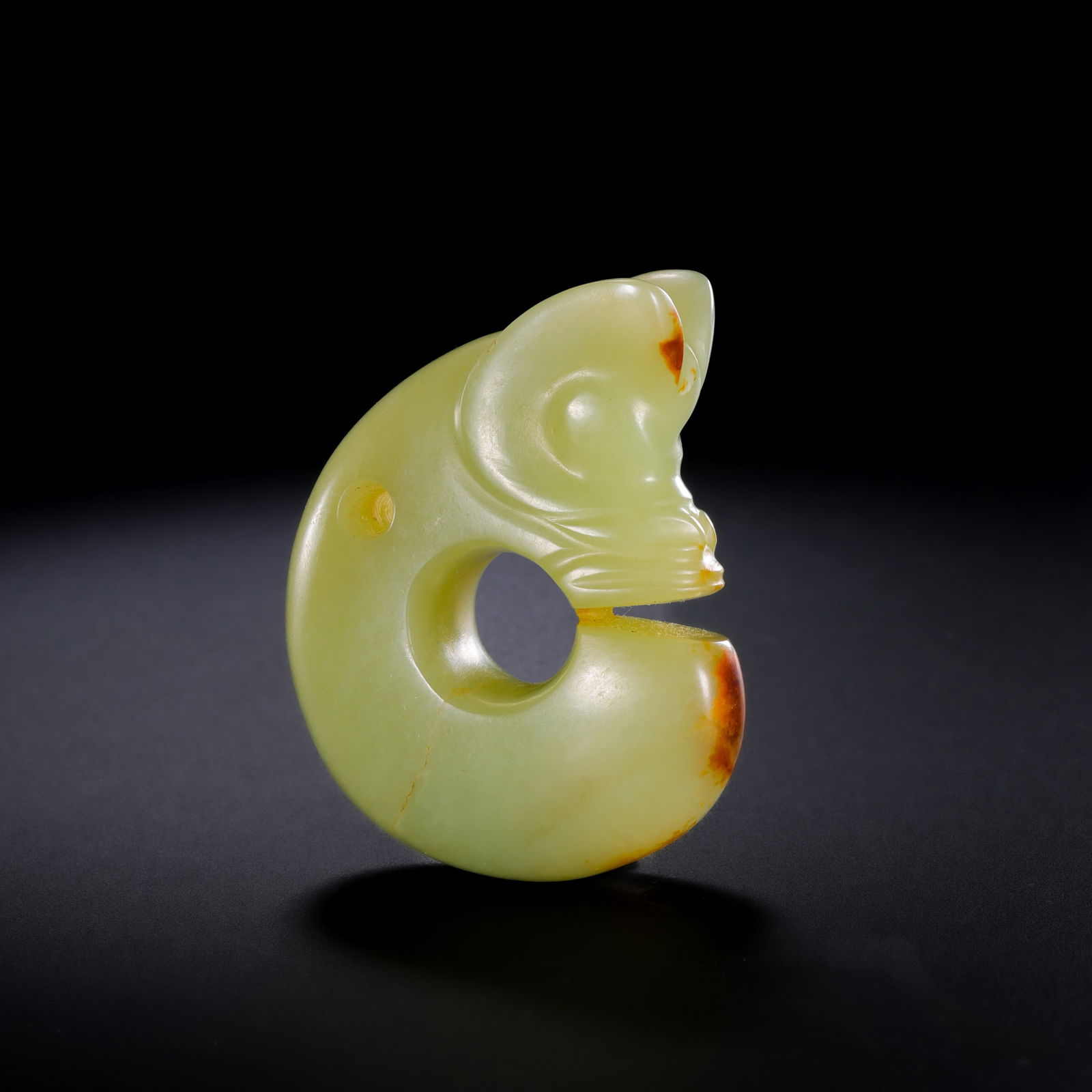 Jade Pig-Dragon from the Hongshan Culture of the Hongshan Period in China (1 of 13)