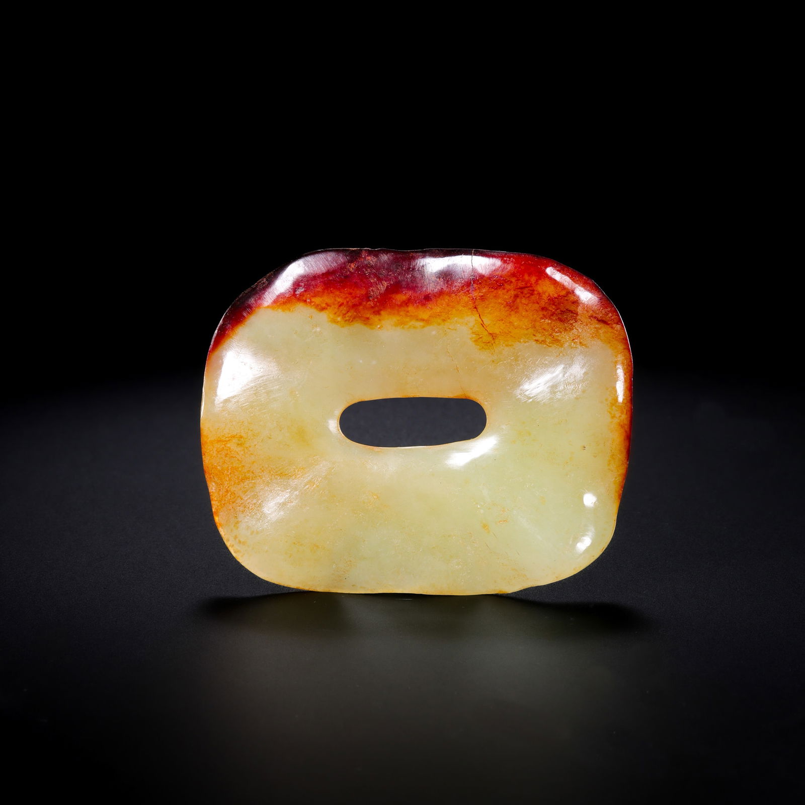 Four-sided jade disc from the Hongshan Culture of the Hongshan Period in China (1 of 9)