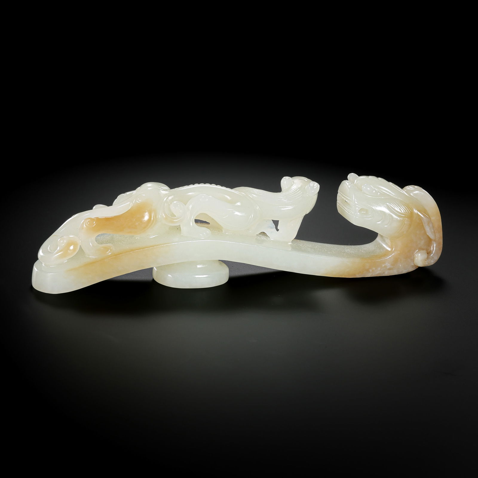 Chinese Qing Dynasty Hetian Jade Dragon Belt Hook (1 of 11)