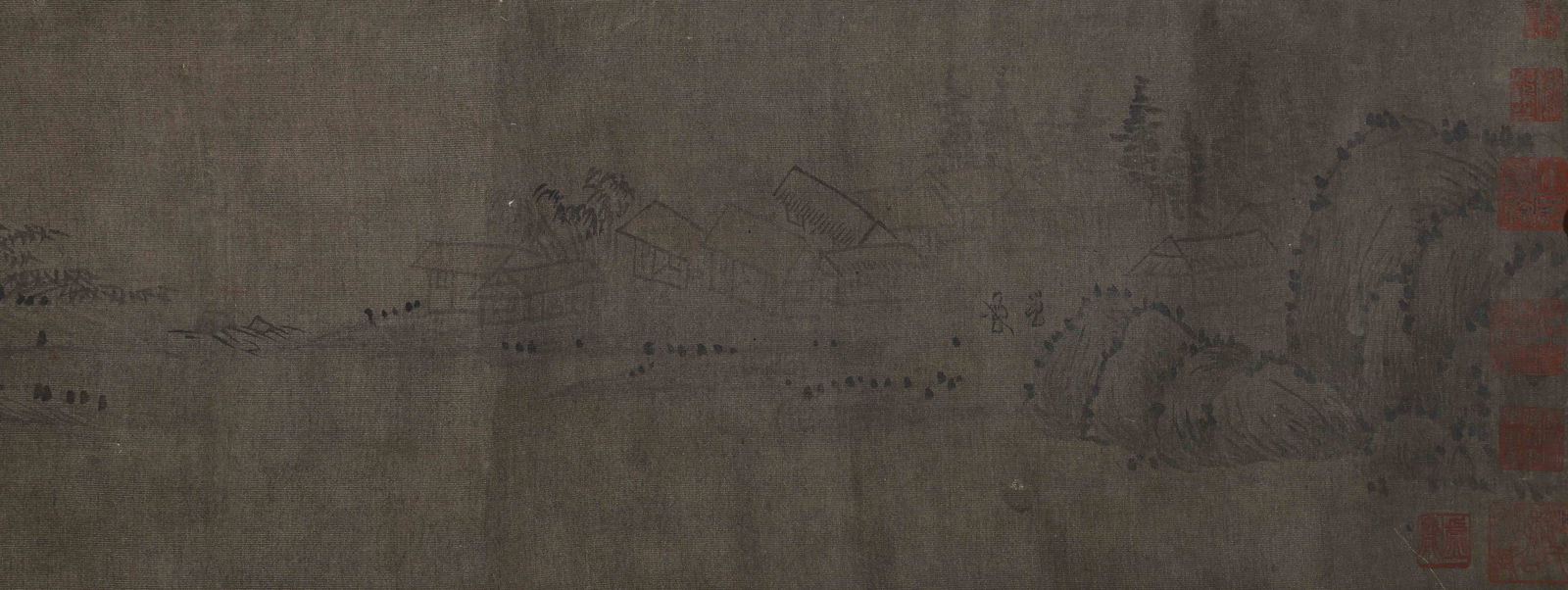 A long scroll depicting figures - 4