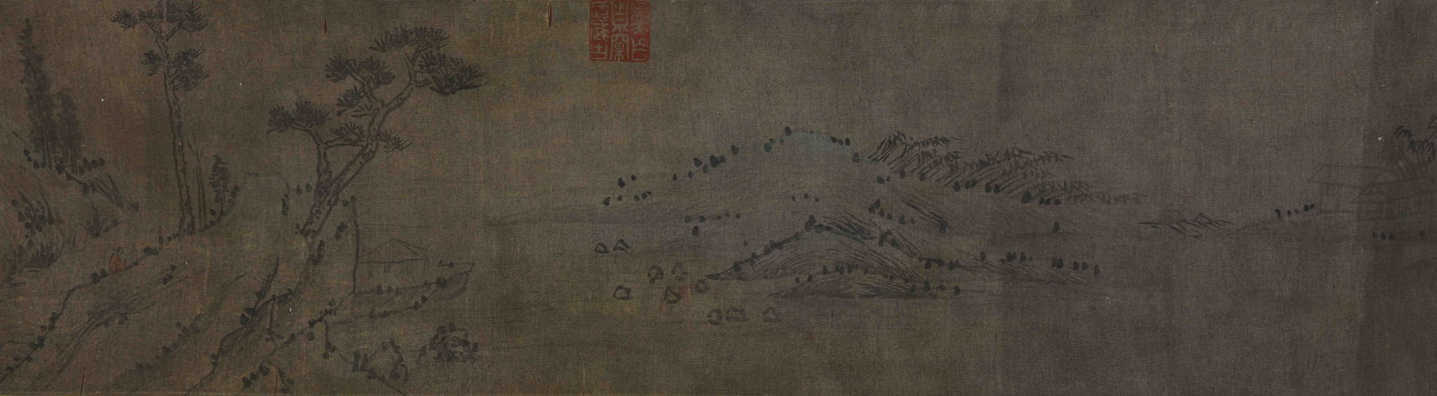 A long scroll depicting figures - 5