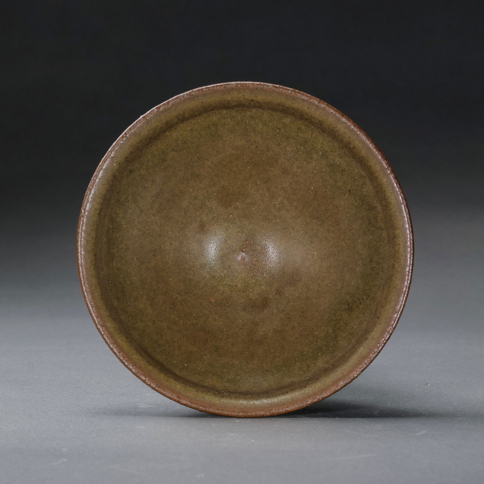 Tea-dust glazed tea bowl from the Jian kiln of the Southern Song Dynasty, China (1 of 9)