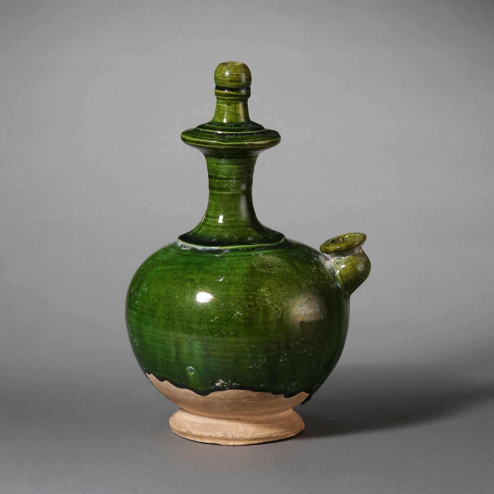 Green-glazed ewer from the Tang Dynasty in China (1 of 9)
