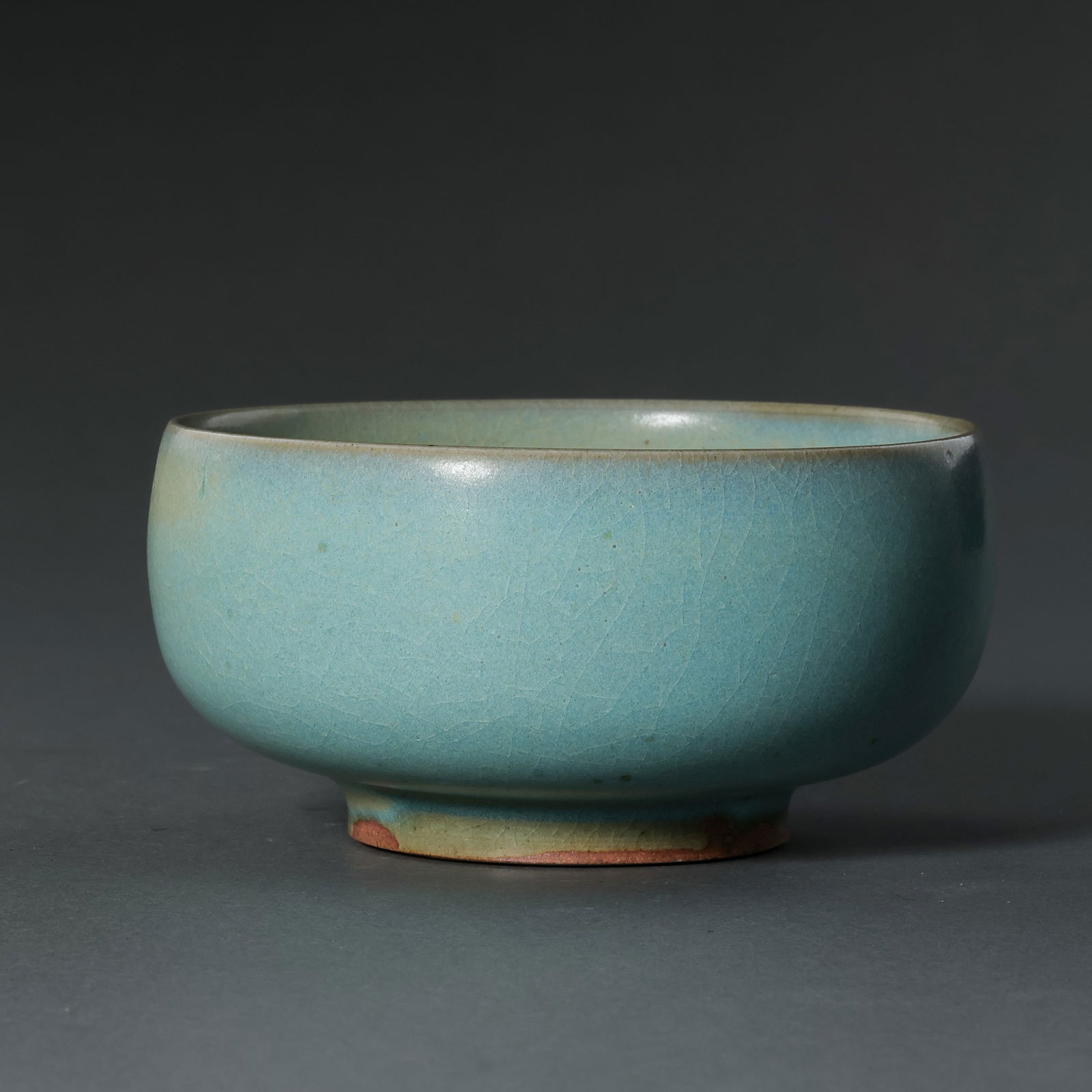 A Northern Song Dynasty Jun ware sky-blue glazed Luohan bowl with red glaze. (1 of 7)