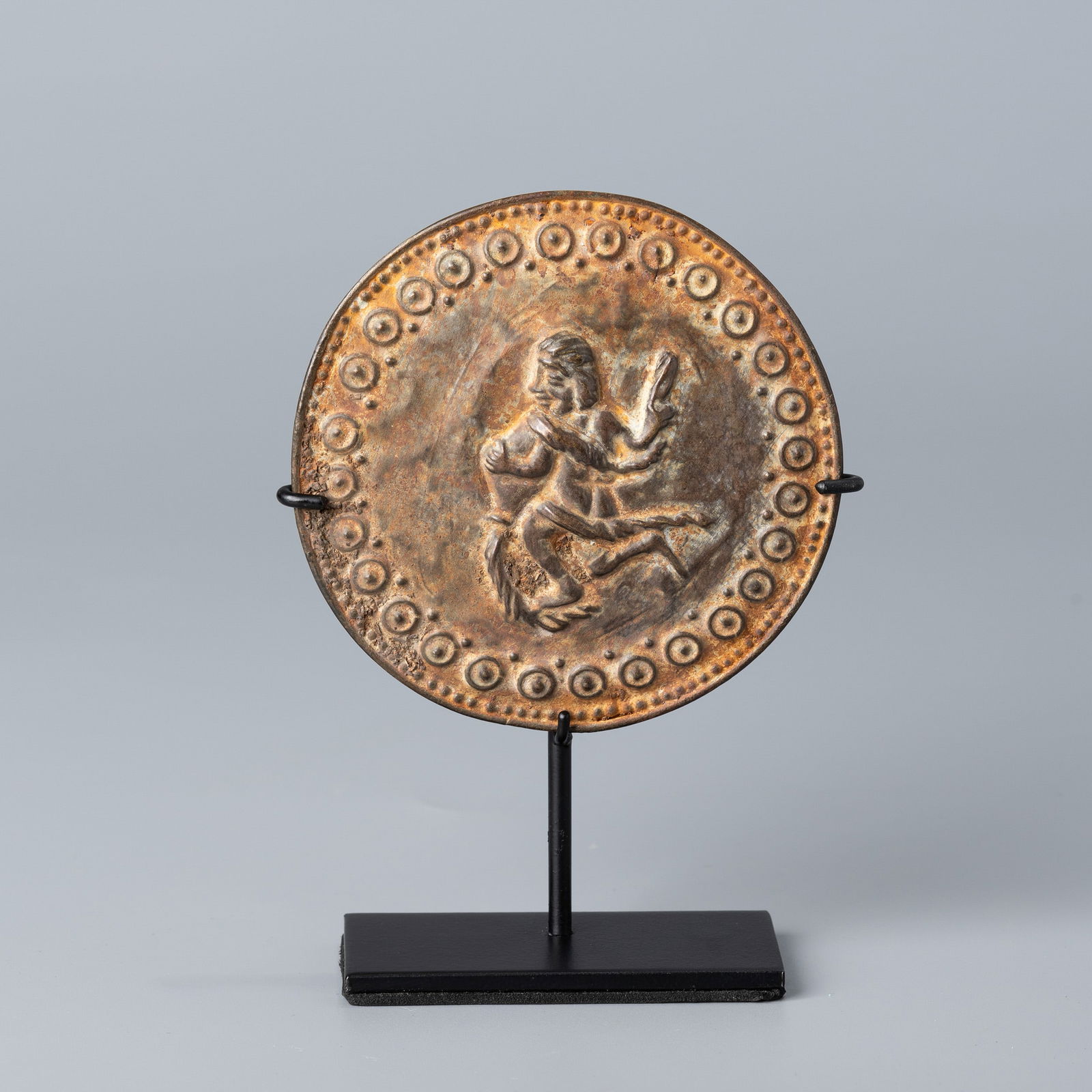 Kushan Dynasty silver jewelry: Diam. 7.5 cm. Weight. 29 gram.