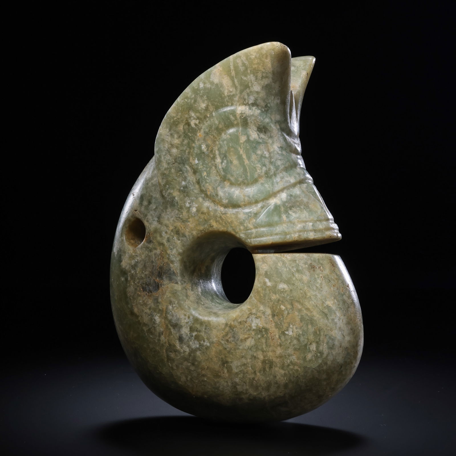 Jade Pig-Dragon from the Hongshan Culture of the Hongshan Period in China: /