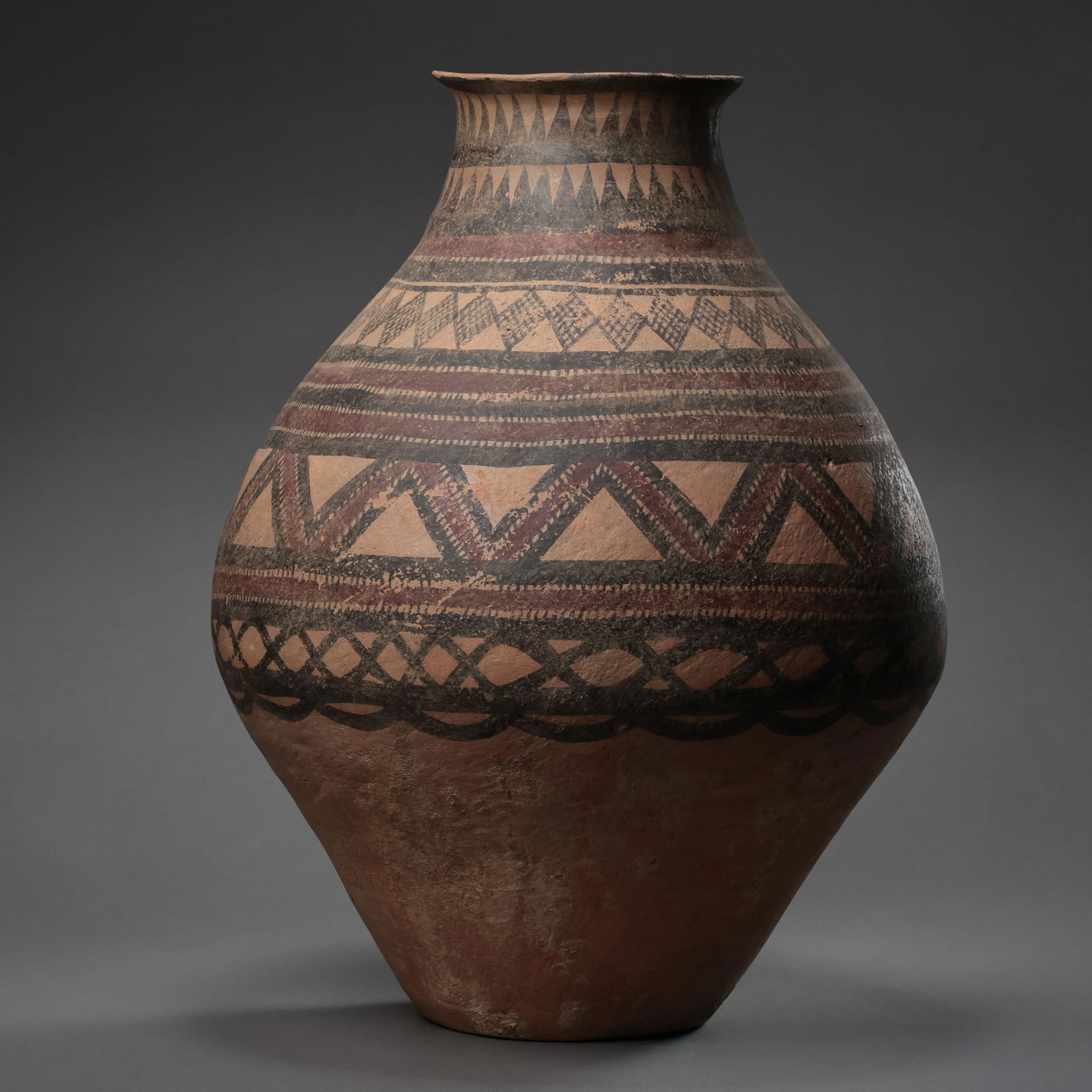 Painted pottery jar from the Majiayao culture of the Neolithic period in China (1 of 10)