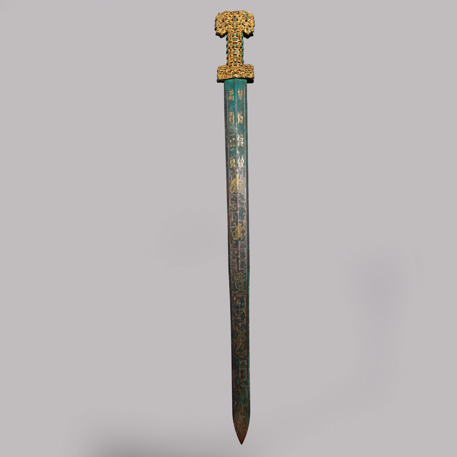 Gilded silver sword from the Warring States period of China: /