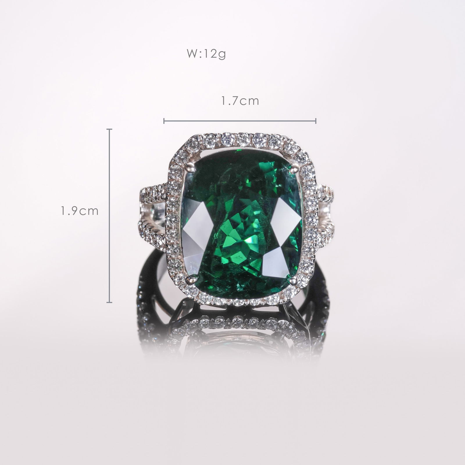Natural Emerald Ring - 3